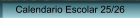 Calendario Escolar 25/26